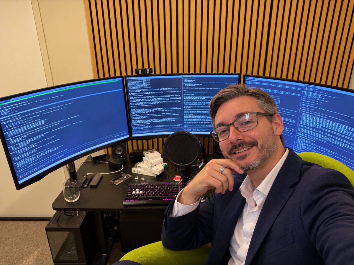 Dwayne Baird at his desk